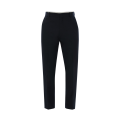Pantalon Cigarette Ajusté coton bleu marine bouton métal