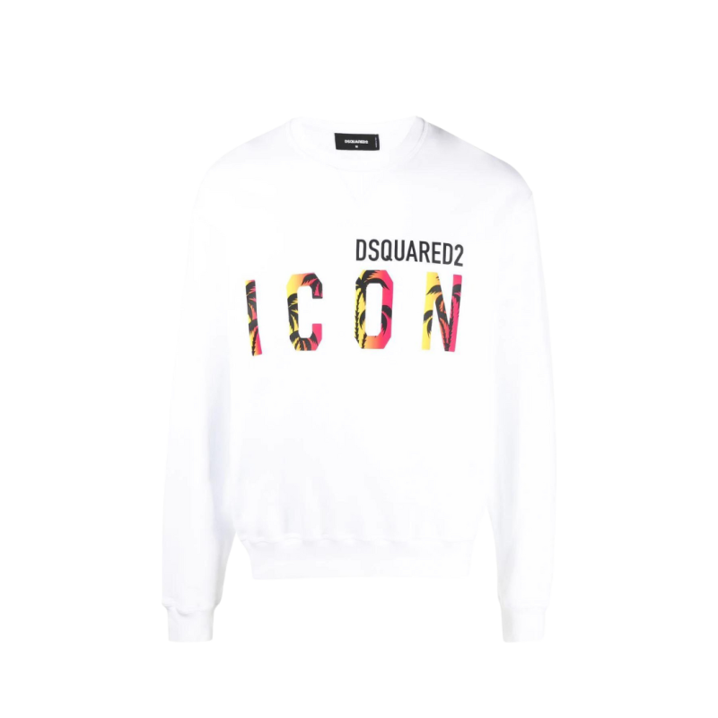 Sweat-shirt col rond coton...