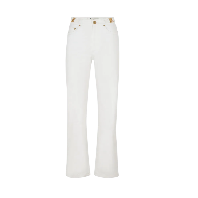 Pantalon Jeans coton blanc...
