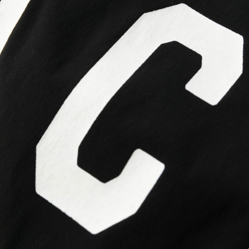 Short de bain DSQUARED noir imprimé ICON blanc