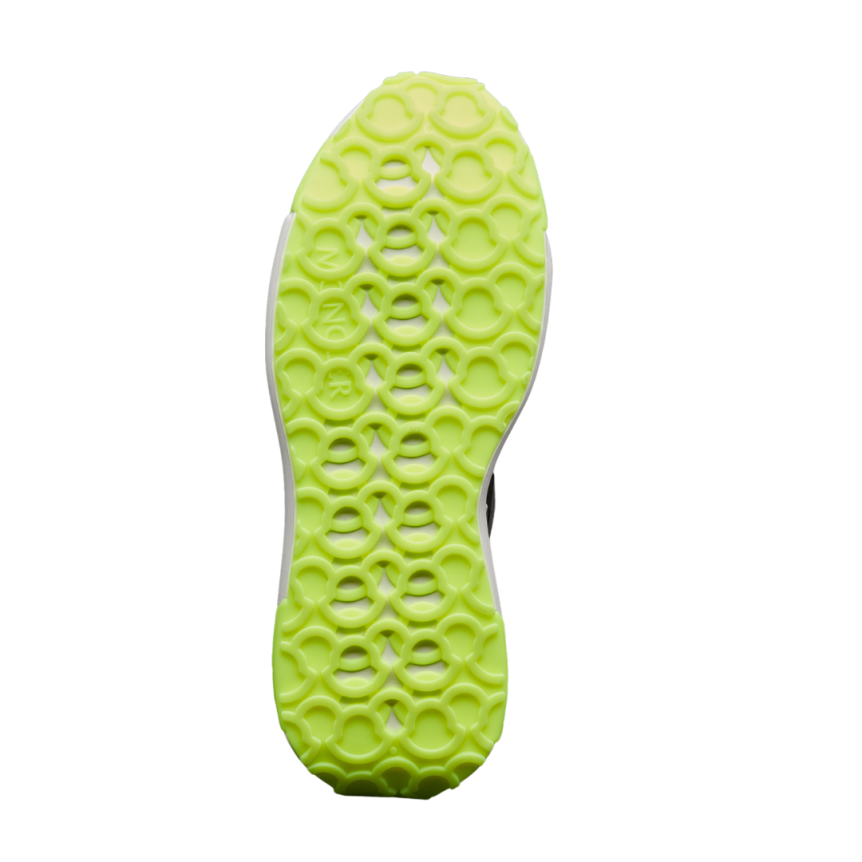 Sneakers baskets MONCLER Lunarove noir semelle jaune fluo