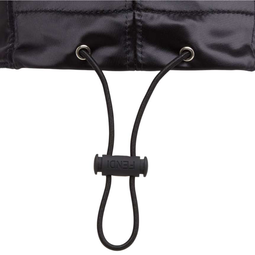 Casquette nylon noir pochette FENDI baguette FF