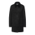 Manteau peau lainée noire