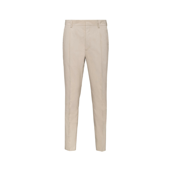Pantalon PRADA coton stretch beige