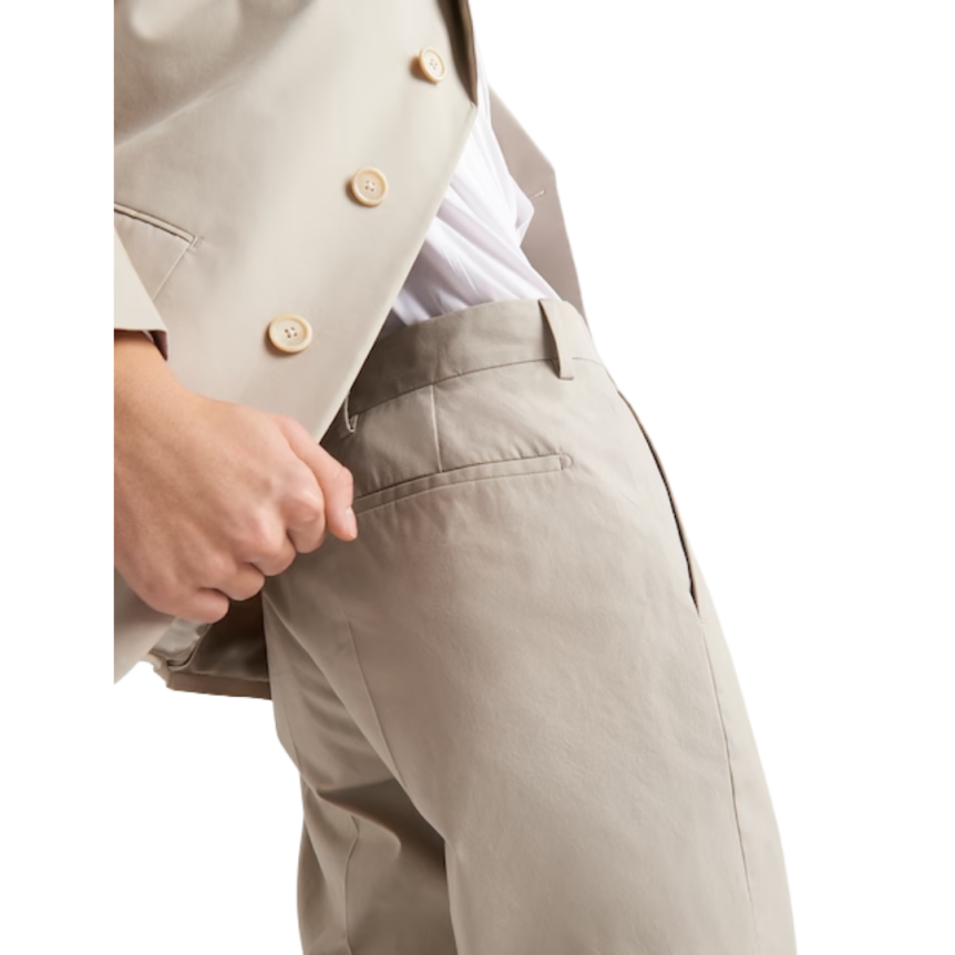 Pantalon PRADA coton stretch beige