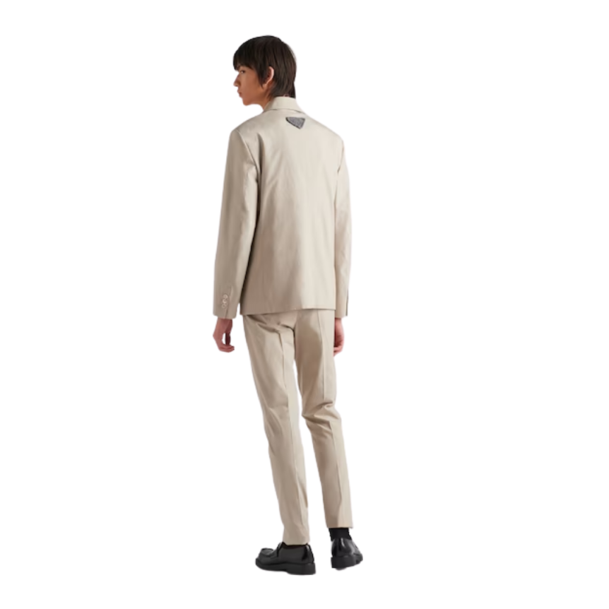 Pantalon PRADA coton stretch beige