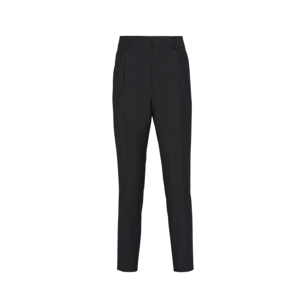 Pantalon PRADA laine mohair noire