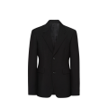 Veste droite laine mohair noire logo triangle dos