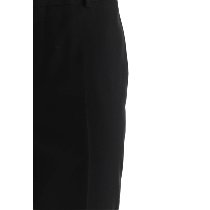 Pantalon cigarette ALEXANDER MCQUEEN slim laine mohair noir