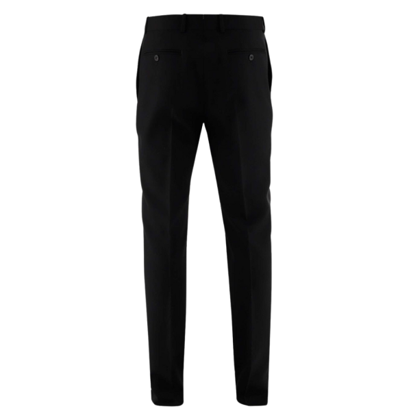 Pantalon cigarette ALEXANDER MCQUEEN slim laine mohair noir