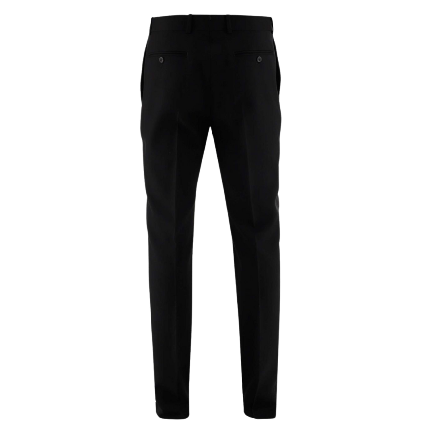 Pantalon cigarette ALEXANDER MCQUEEN slim laine mohair noir