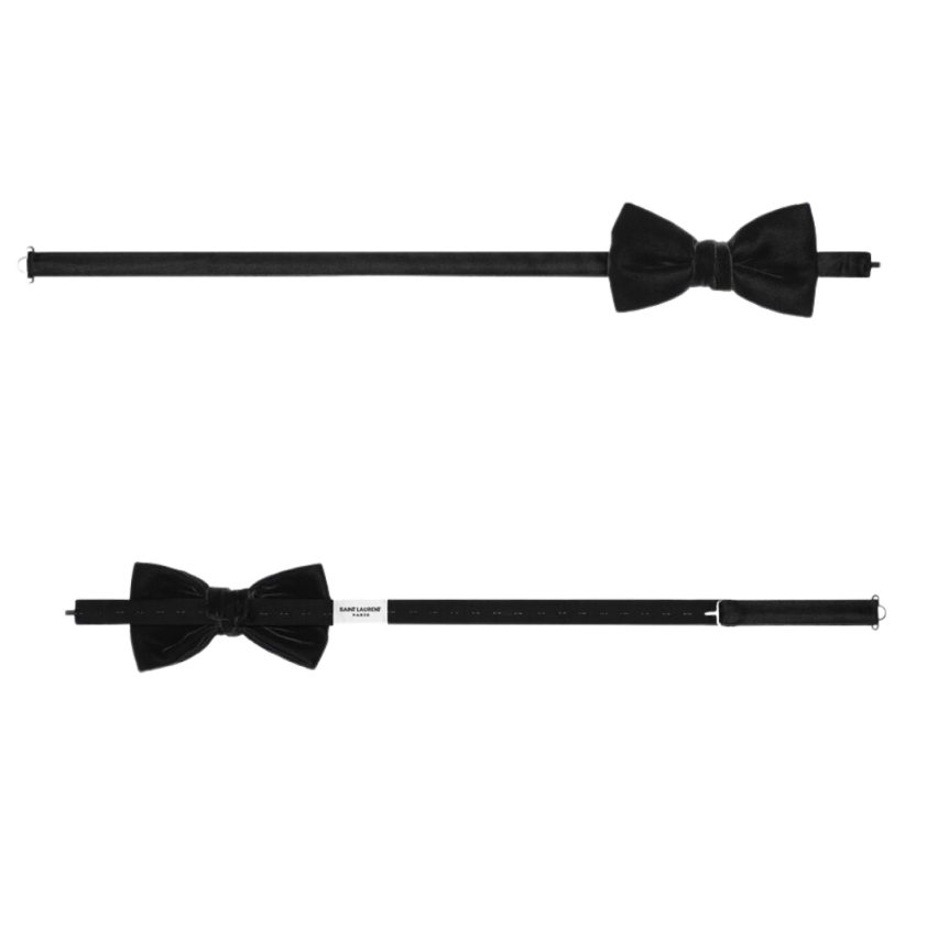 Nœud Papillon SAINT LAURENT Pré noué velours noir