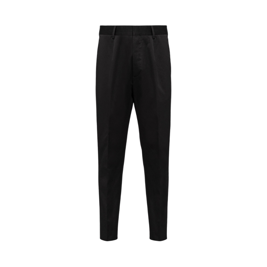Pantalon PRADA en gabardine de coton noir