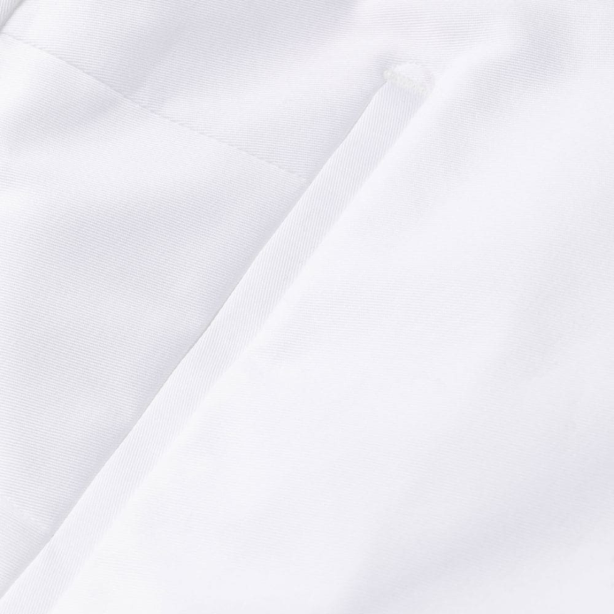 pantalon slim DOLCE & GABBANA costume quatre poches coton stretch blanc logo DG argent