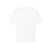 t-shirt col rond coton stretch blanc logo noir