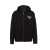 Sweat-shirt à capuche noir broderie logo triangle strass clous