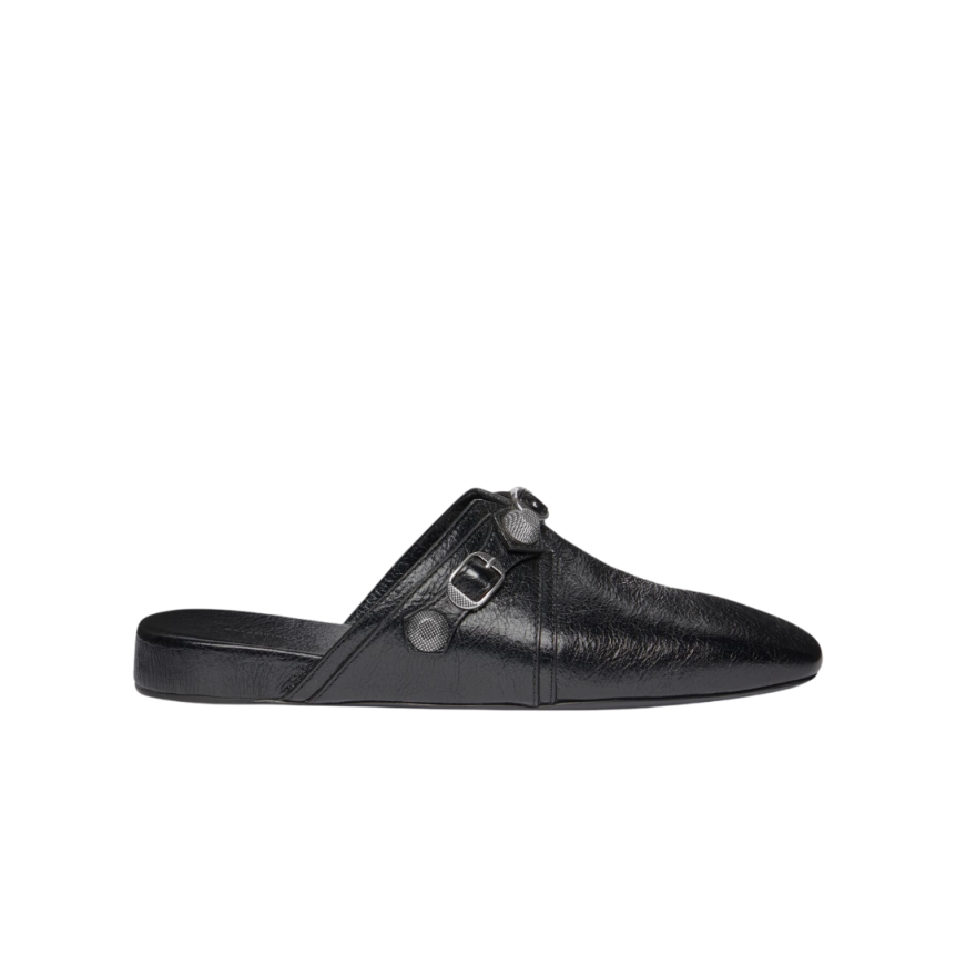 Mule BALENCIAGA Cosy Cagole cuir agneau Arena noir