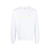 Sweat-shirt  coton blanc broderie Curb Jaune fluo