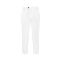 Pantalon à pince lin blanc 4 poches