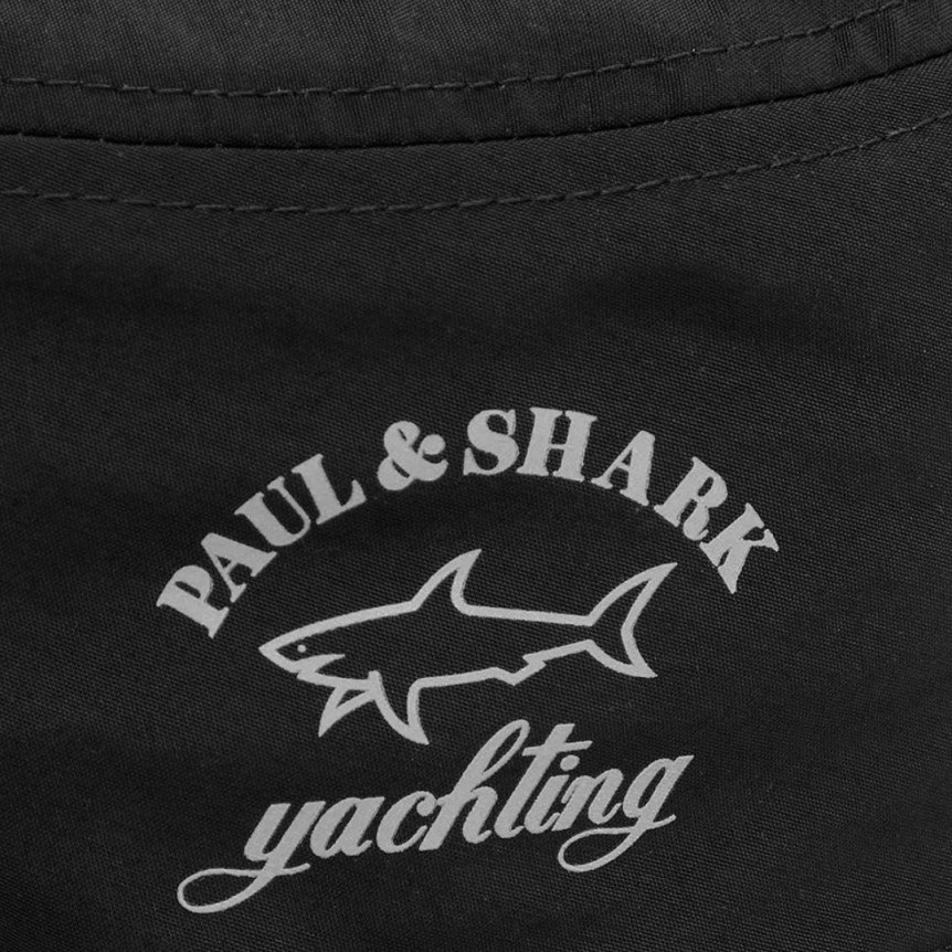 Bob PAUL & SHARK en tissu noir Typhoon Save the Sea logo reflechissant