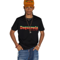 T-shirt col rond coton noir logo dsquared2 rasta