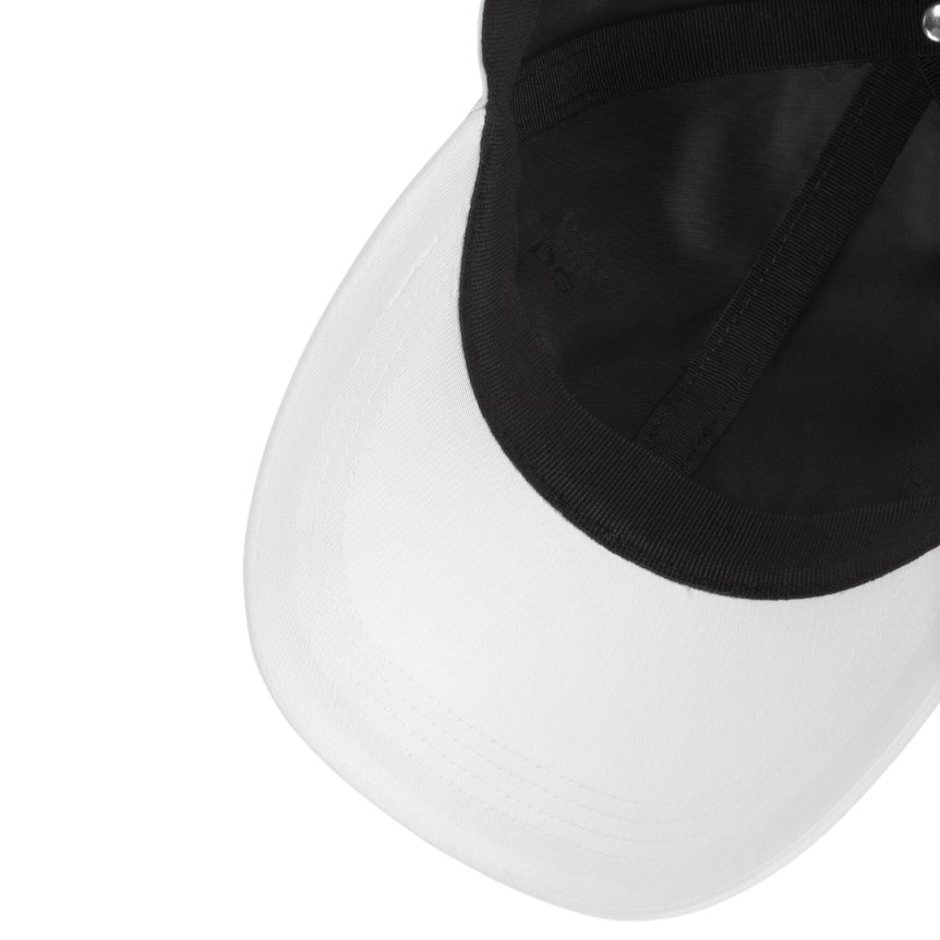 Casquette de baseball DOLCE & GABBANA coton stretch blanc plaque métal logo