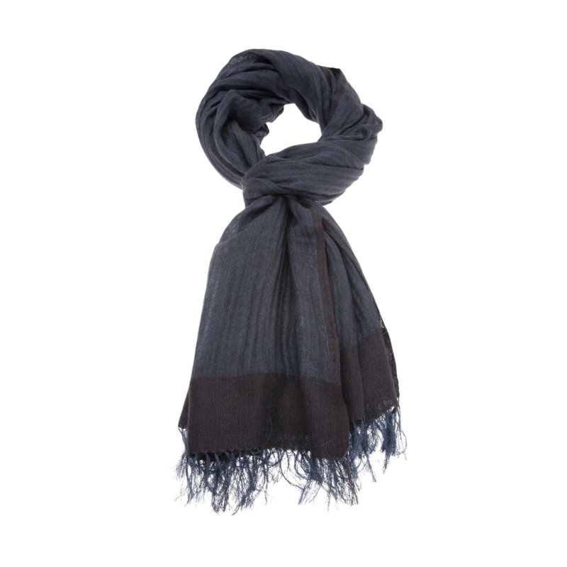 Foulard soie chevrons gris...