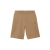 Short Raphael en molleton de coton beige à imprimé logo