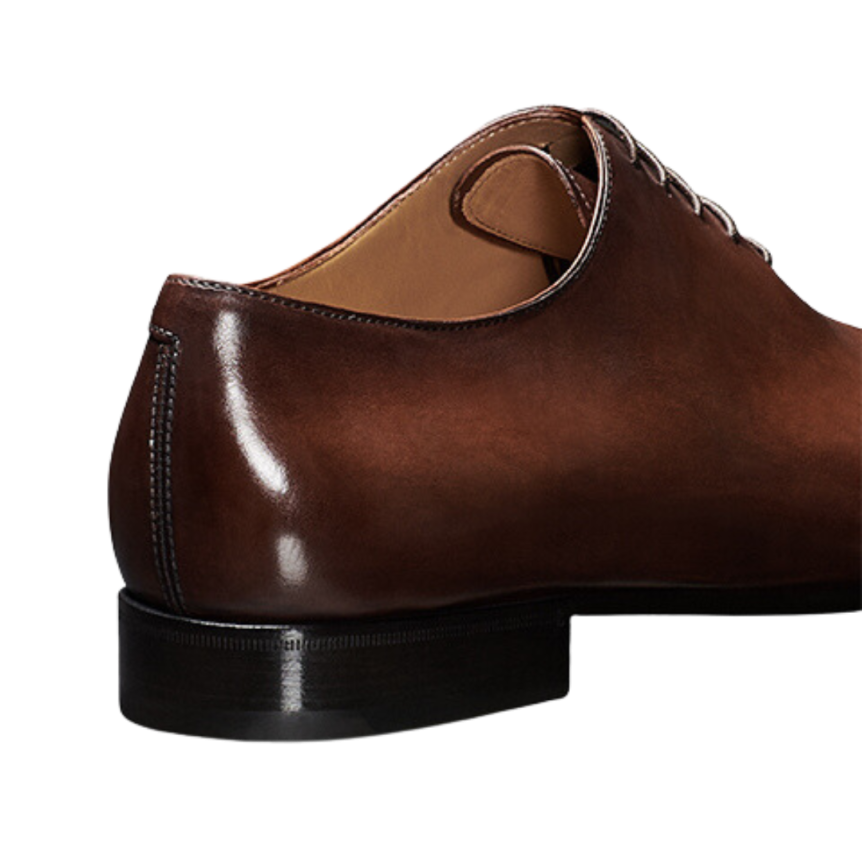 Chaussures à lacets Richelieu BERLUTI Gaspard Galet Cuir marron mogano