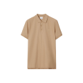 Polo Eddie manches courtes coton piqué beige logo Monogramme TB