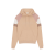 Sweat à capuche coton nude rose broderie logo