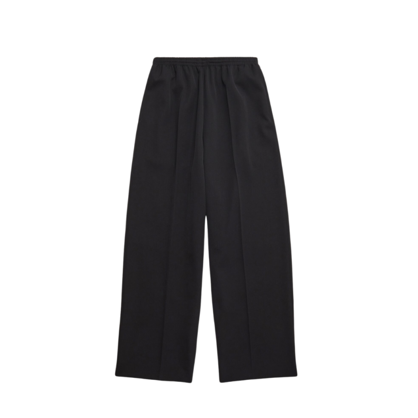 Pantalon oversize BALENCIAGA Taille Élastique laine barathea noire