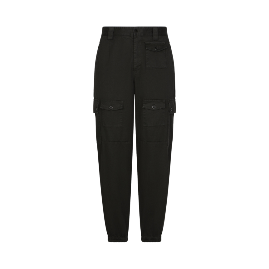 Pantalon DOLCE & GABBANA cargo coupe classique coton noir