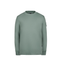 T-shirt col rond coton vert logo manche