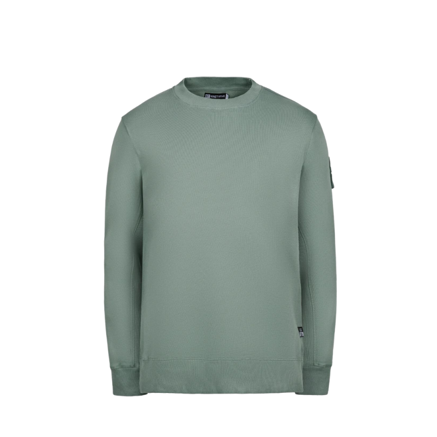 T-shirt ST-95 col rond coton vert logo manche