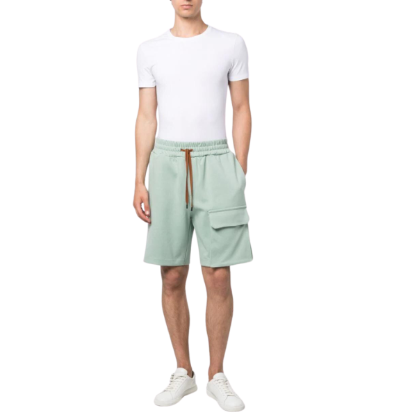 t-shirt ZEGNA col rond slim coton stretch blanc