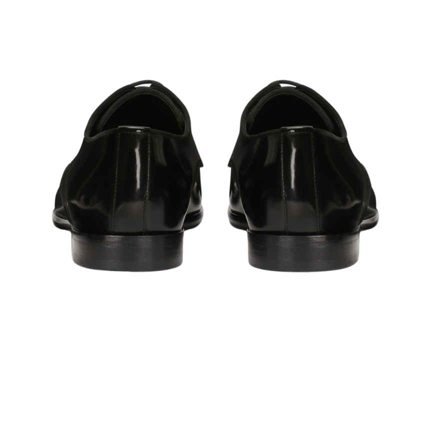 Derbies DOLCE & GABBANA Raffaello cuir veau brossé noir brillant