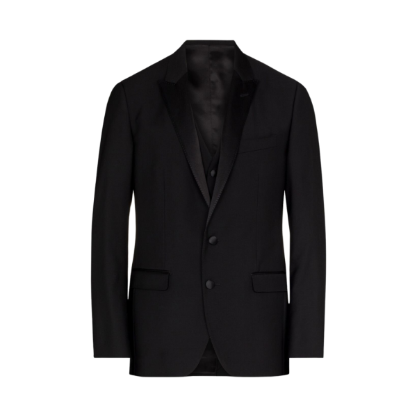 Smoking DOLCE & GABBANA 3 pièces laine soie noir col flèche