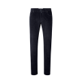 pantalon slim Bard velours coton stretch bleu marine