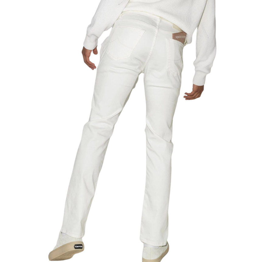 Jean JACOB COHEN Bard coupe slim coton mélangé blanc