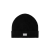 Bonnet  laine cachemire noir plaque métal logo