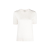 Top Pull maille coton mélangé blanc logo FF