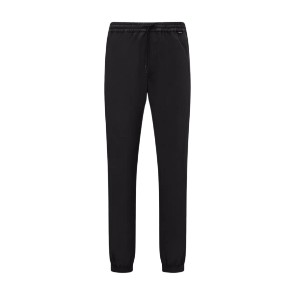 Pantalon jogging MONCLER coton nylon noir Logo Matt Black
