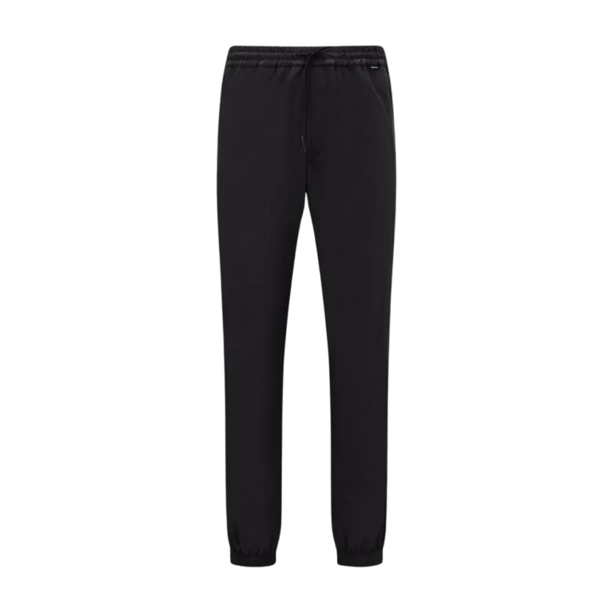 Pantalon jogging MONCLER coton nylon noir Logo Matt Black