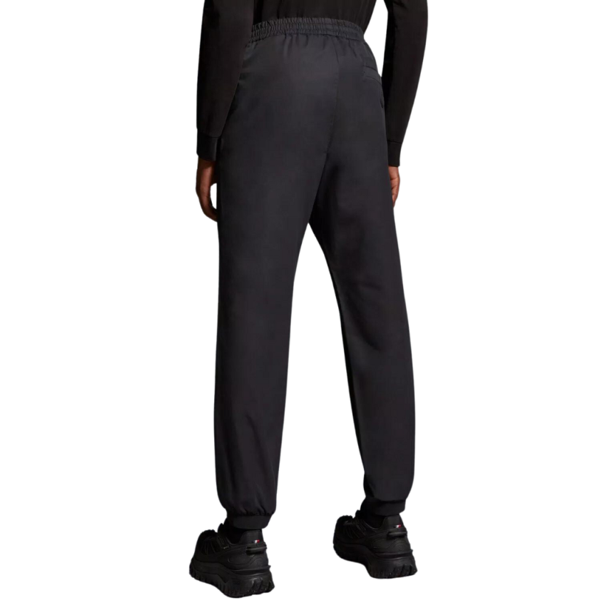 Pantalon jogging MONCLER coton nylon noir Logo Matt Black