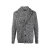 Cardigan col châle cachemire soie gris noir