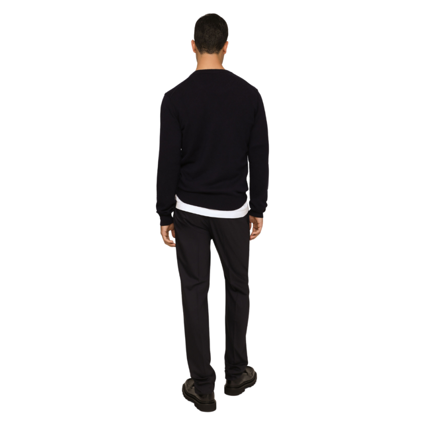 Pull DOLCE & GABBANA col rond cachemire noir