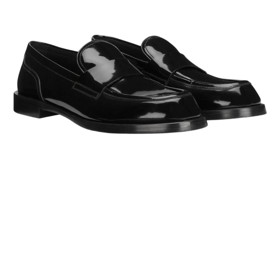 Mocassins DOLCE & GABBANA Sport Classic cuir veau poli noir