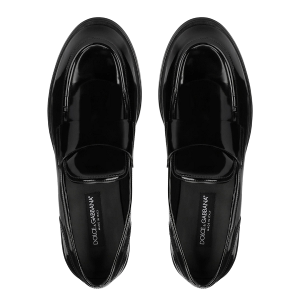 Mocassins DOLCE & GABBANA Sport Classic cuir veau poli noir