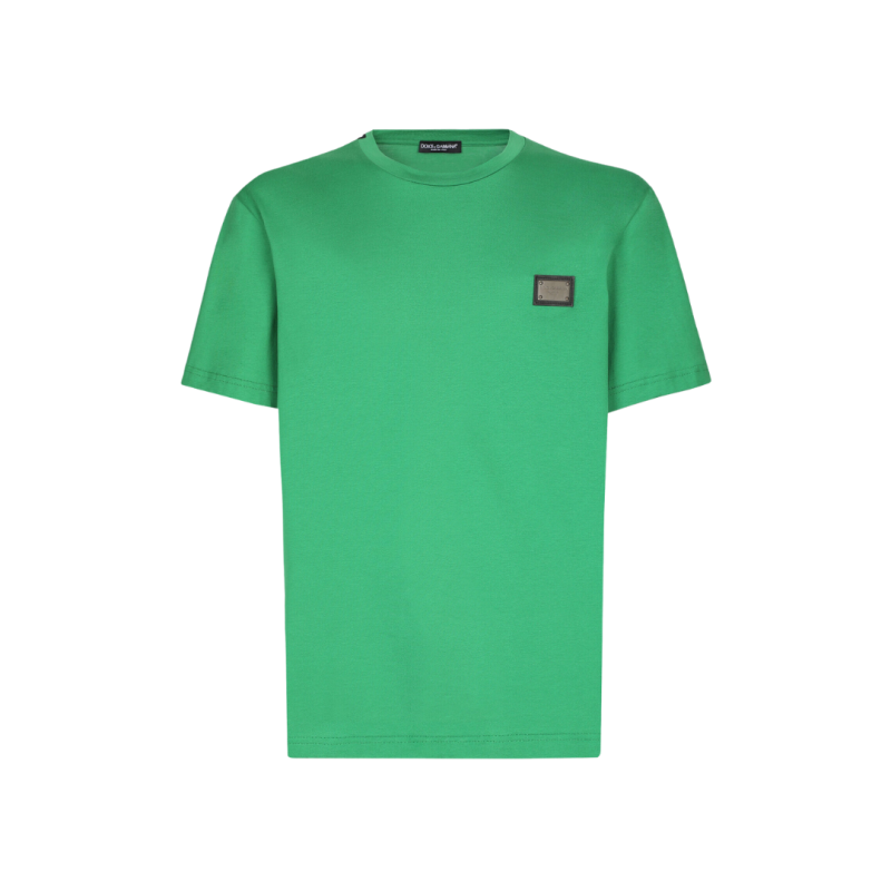 T-shirt jersey coton vert...